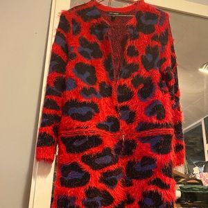 Leopard 2 in 1 cardigan